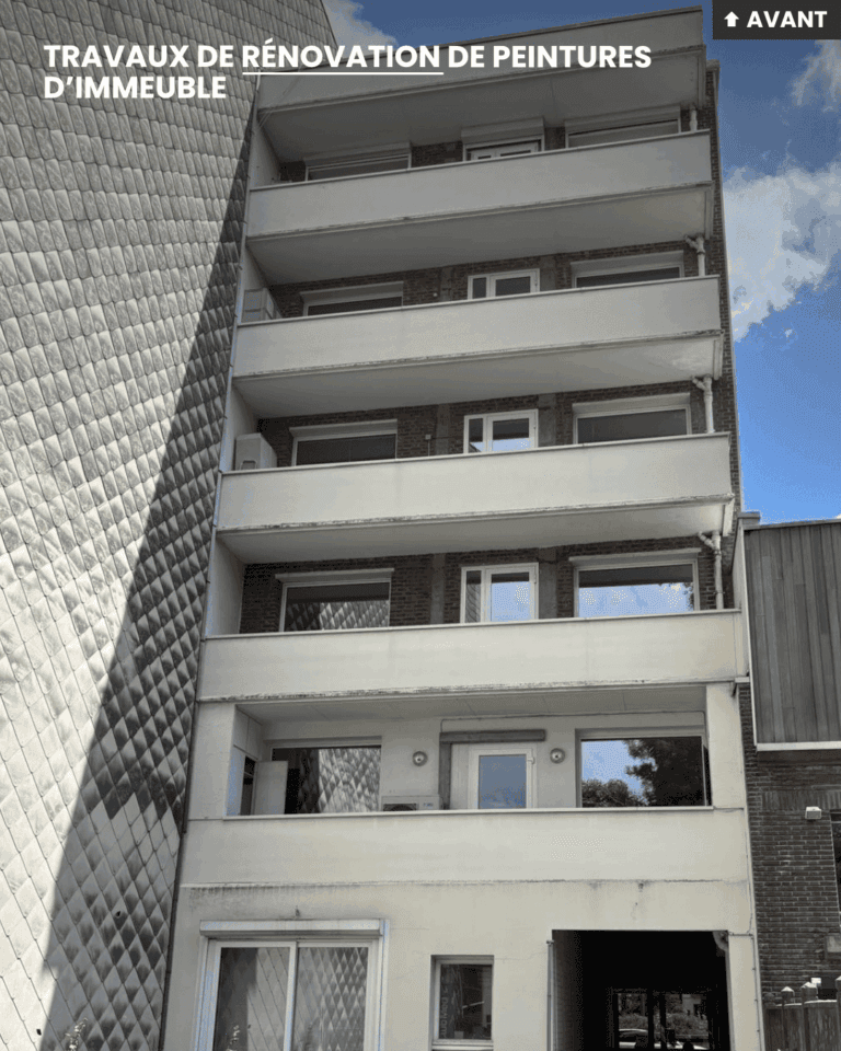 Renovation peintures façade immeuble avant travaux
